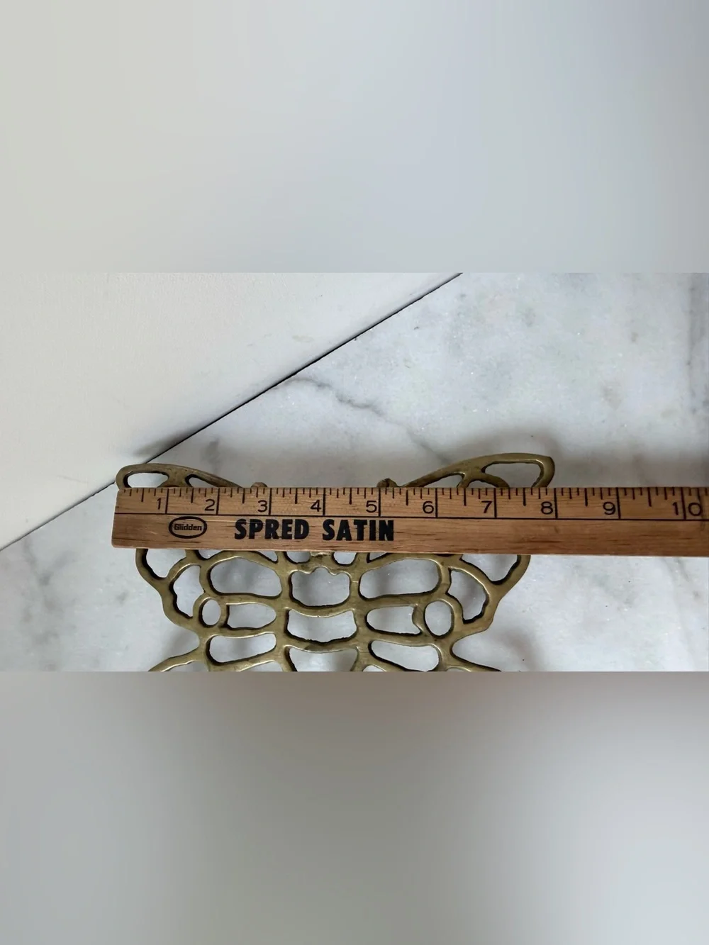 Brass Butterfly trivet. Vintage